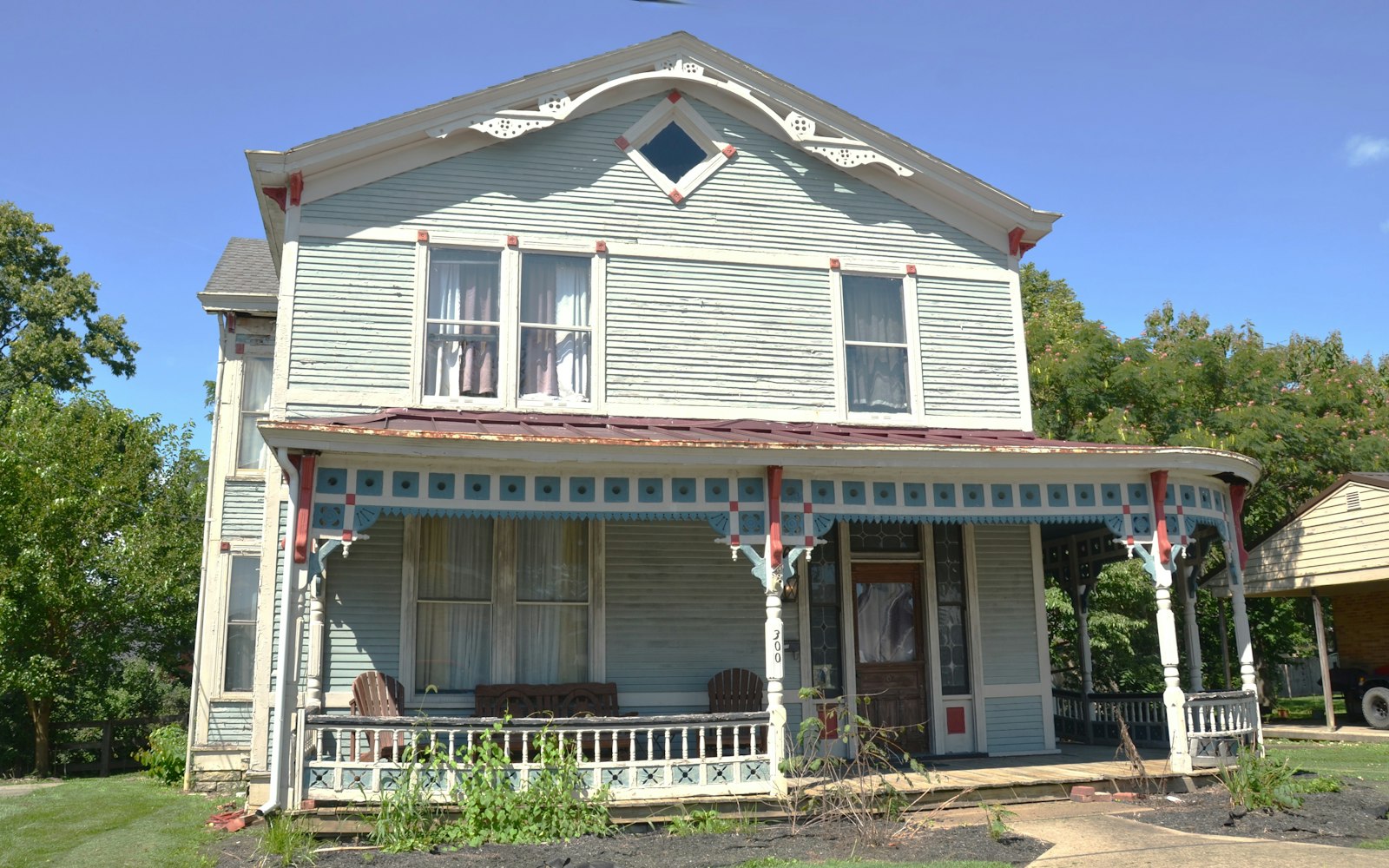 Victorian house porch