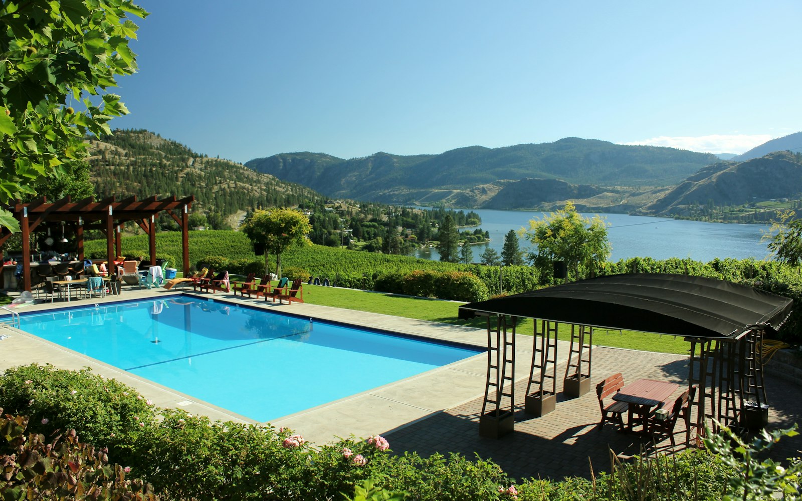 Okanagan valley lake view