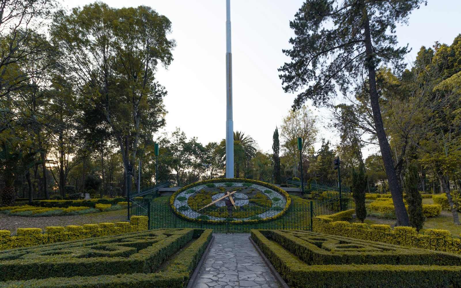 Park floral clock garden