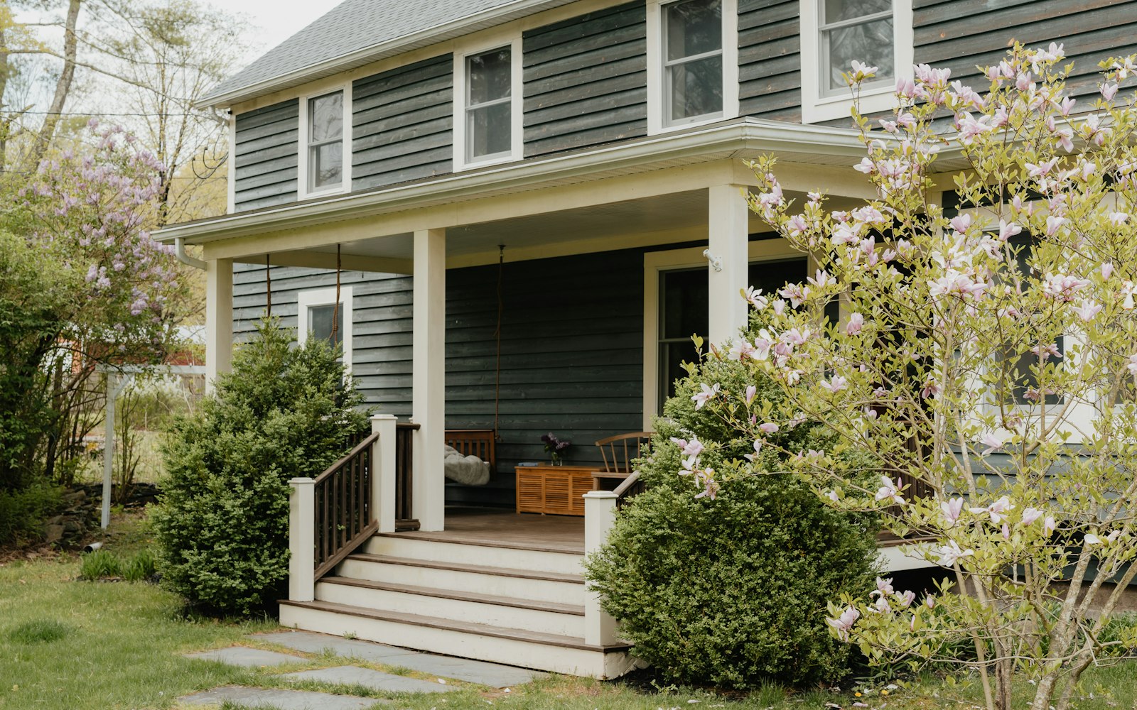 Vintage house front porch
